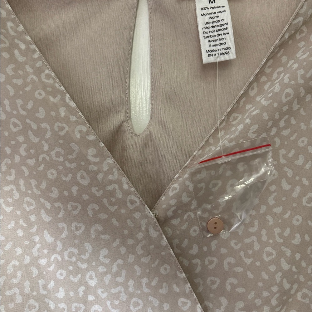Chic Beige Long Sleeve Dress - Picture 3 of 7